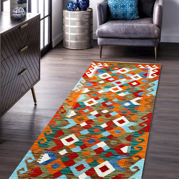 Foundry Select Flatweave Wool Southwestern Rug | Wayfair